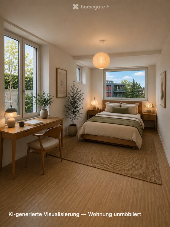 Frisch renovierte 2.5-Zimmerwohnung mit eigener Terrasse & Gartensitzplatz 3