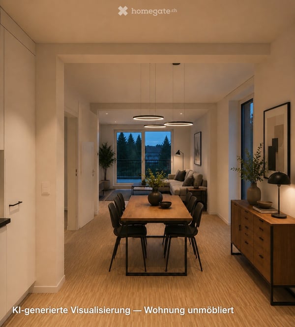 Frisch renovierte 2.5-Zimmerwohnung mit eigener Terrasse & Gartensitzplatz 2