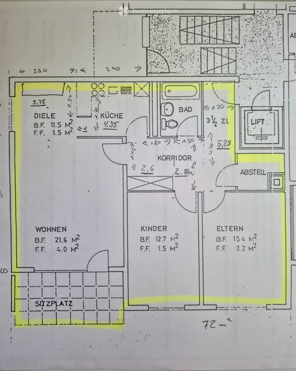 3.5-Zimmer-Wohnung mit Lift & Balkon in ruhiger Lage in Fislisbach 5