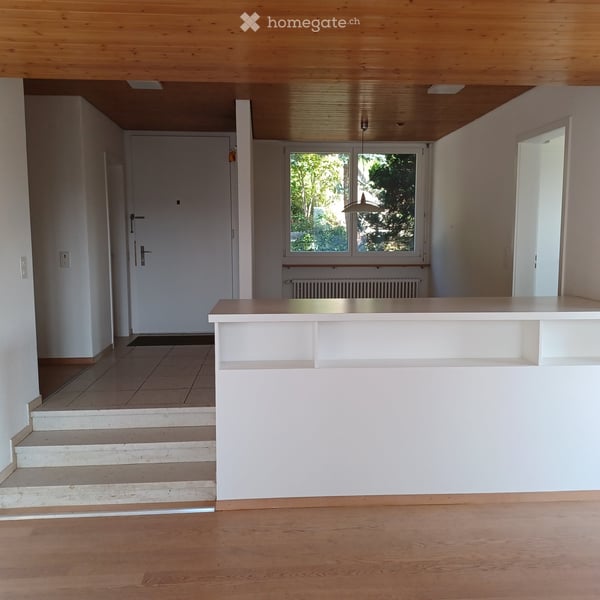 Traumhafte 3.5 Zimmer-Wohnung in freistehendem Zweifamilienhaus mit Aussicht und Garten in 8903 (ZH) 3