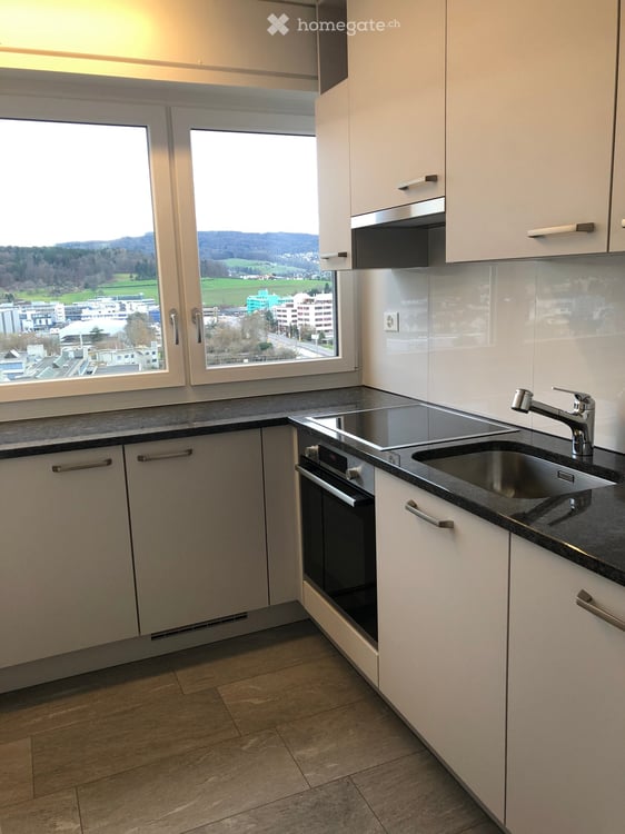Tauschwohnung - Helle 2.5-Zimmer-Wohnung im 11. OG mit Balkon und toller Aussicht in Schlieren 3