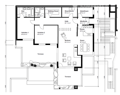 Exklusive 3.5-Zimmer-Terrassenwohnung mit Seeblick in Kilchberg 7
