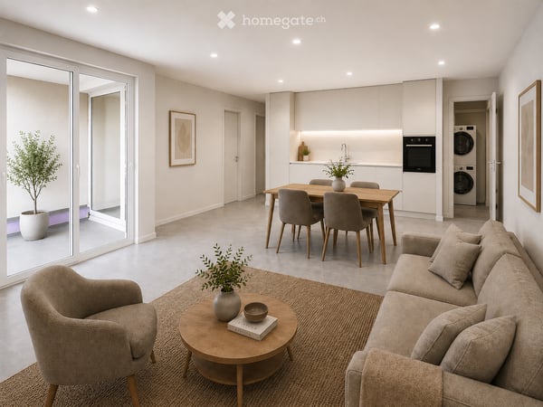 ERSTBEZUG Wohnen im Mitteldorf - Moderne 2.5-Zimmer-Neubauwohnung im Herzen von Villmergen 1