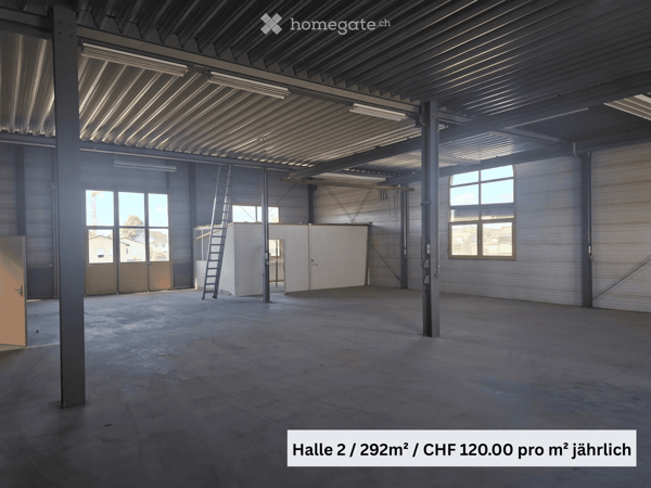 Industriefläche 422m² / 292m² zur Miete an der Frauenfelderstrasse in Münchwilen TG 7