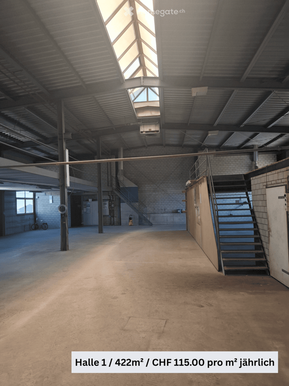 Industriefläche 714m² zur Miete an der Frauenfelderstrasse in Münchwilen TG 3