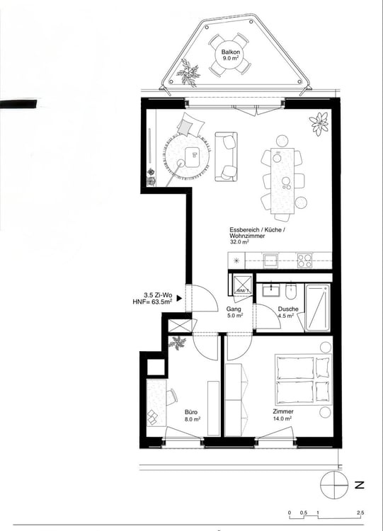 Lichtdurchflutete 3.5-Zimmer-Neubauwohnung mit grossem Balkon 10