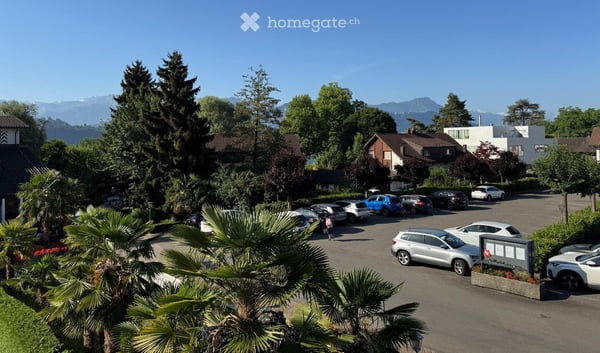 Ausserordentliche Gelegenheit: Helle 5-Zimmer-Wohnung mit Balkon und Bergblick in Merlischachen 8