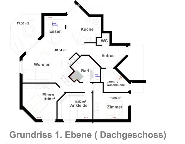 6 1/2 Zr Maisonette Dachwohnung in Bremgarten AG 2