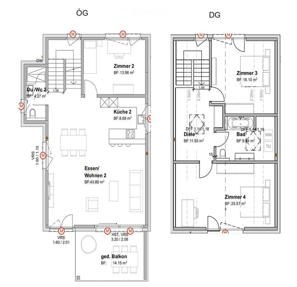 Helle & ruhige 4.5-Duplex-Wohnung 14