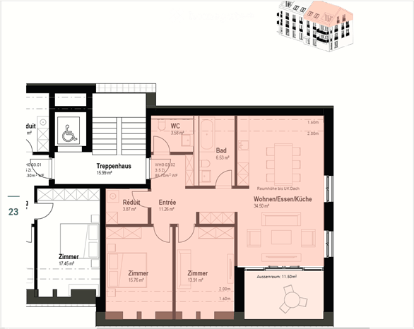 3.5 Zimmer Dachwohnung in Niederurnen 5