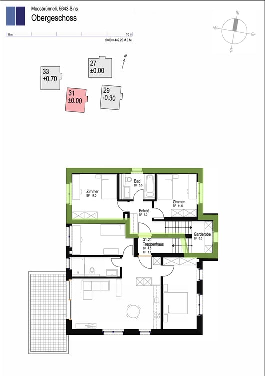 Erstvermietung - moderne Attika-Maisonette-Wohnungen 4,5 Zimmer 7