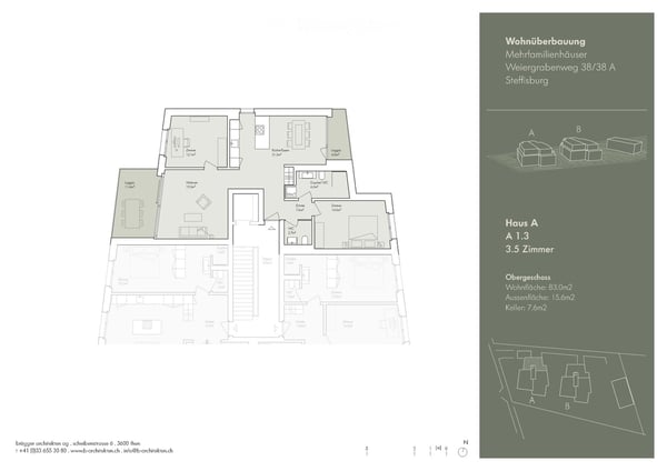 Moderne 3.5-Zimmer-Neubauwohnung mit Balkon in ruhiger Lage – Steffisburg 2