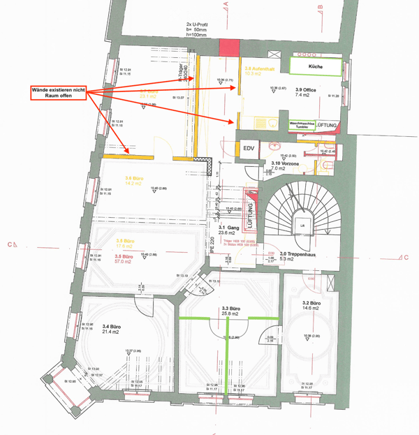 Repräsentative 5.5-Zimmer-Bürofläche an bester Lage in Zürich 8001 2