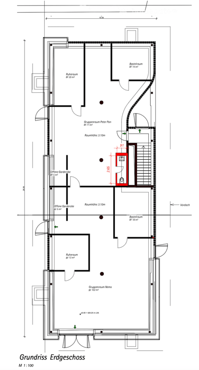 Helle Gewerbe an ruhiger Lage in Schwamendingen von 100 bis 510m², rollstuhlgängig, ab Oktober 2026 22