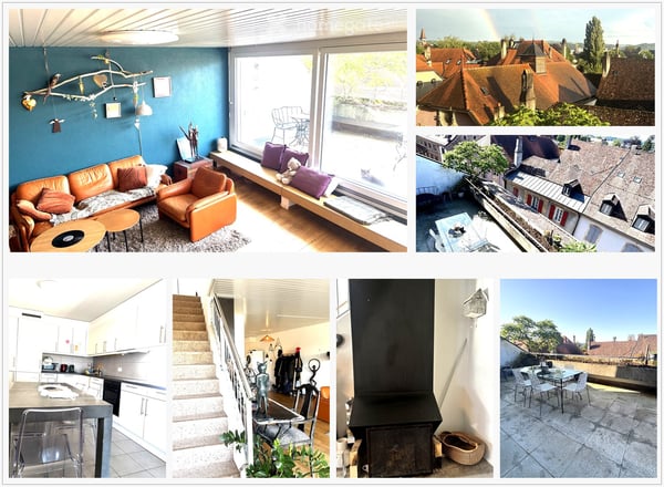 Rare au cœur d’Yverdon – Duplex 4 pièces avec 2 terrasses 1