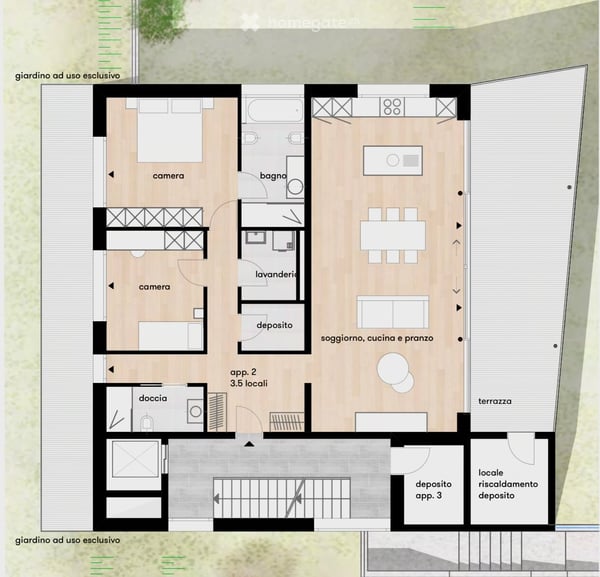 Appartamento moderno di 3.5 locali con grande terrazzo e giardino - in Collina d'oro 4