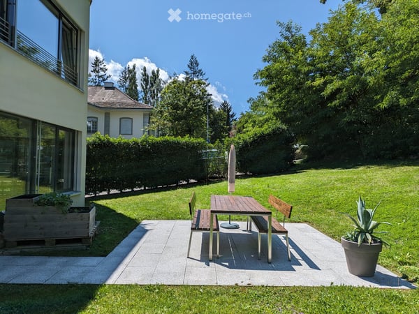 Möblierte Wohnung mit Garten in Bottmingen 1