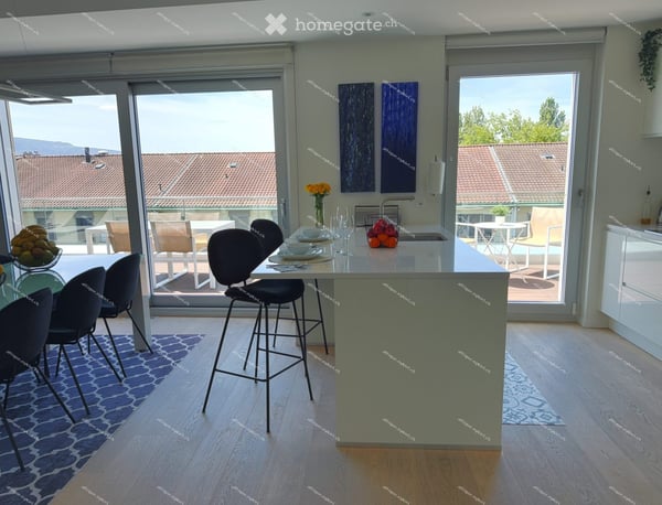 Magnifique appartement attique de 5 pièces avec vue panoramique – Quartier des nations, Genève 9
