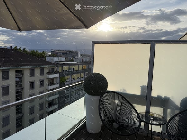 Magnifique appartement attique de 5 pièces avec vue panoramique – Quartier des nations, Genève 13