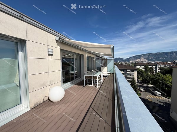 Magnifique appartement attique de 5 pièces avec vue panoramique – Quartier des nations, Genève 19