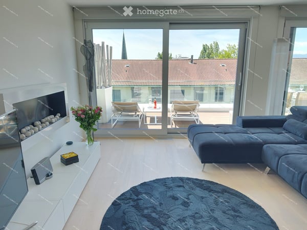 Magnifique appartement attique de 5 pièces avec vue panoramique – Quartier des nations, Genève 4