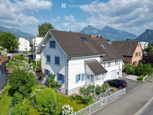 Ein vielseitiges Zuhause mit Charme - Attraktives Zweifamilienhaus in Bad Ragaz 1