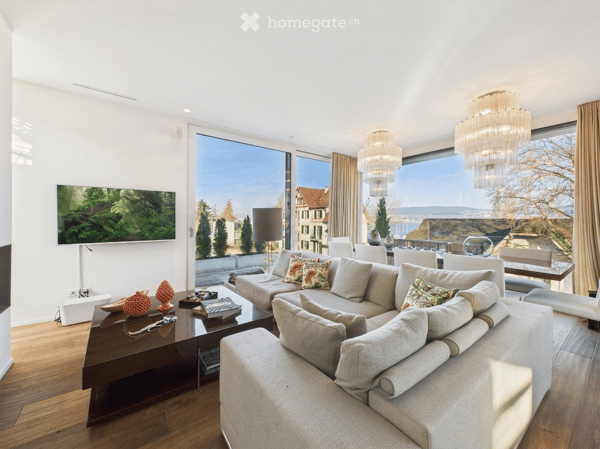 Luxurious 6.5-Room Apartment with Lake Views and terraces 9