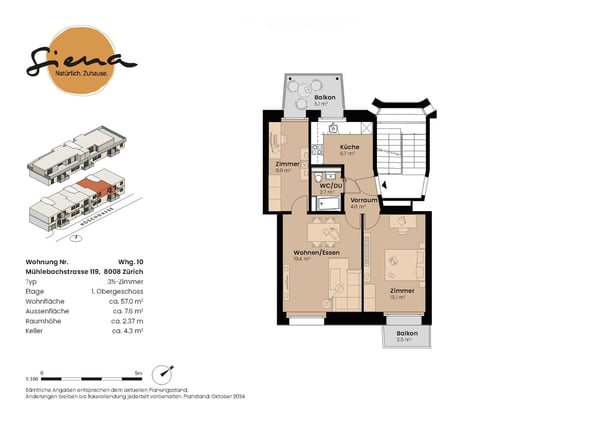 Charmante 3.5-Zimmer-Wohnung an der Mühlebachstrasse in Zürich 8008 8