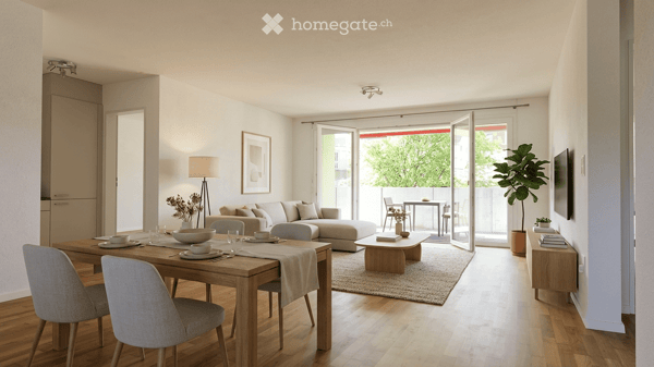 Top gepflegte, familienfreundliche Wohnung mit grossem Balkon an perfekter Lage 1