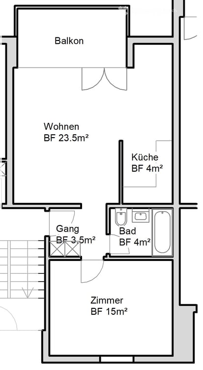 Zentral und ruhig gelegene 2.5 Zimmerwohnung 7