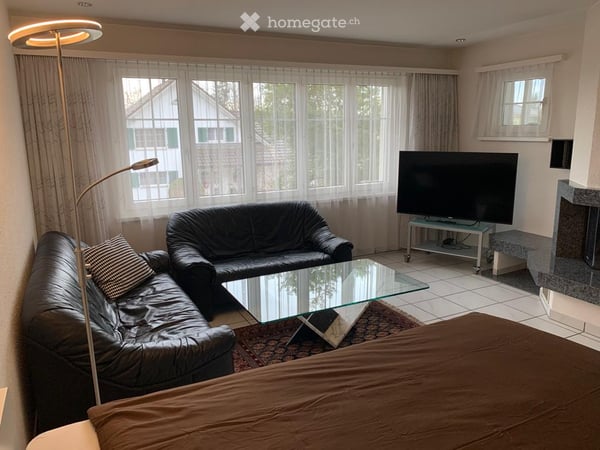 Möblierte 1 1/2 Zimmer-Wohnung mit eigenem Sitzplatz. Ruhig mit W-LAN und TV! 4