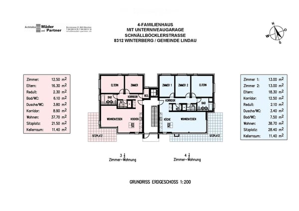 3 ½ Z.-Wohnung in Winterberg (Lindau-Zürich), per 1. Oktober, oder nach Vereinbarung 8