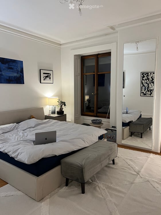 Elegant 5-Room Apartment with Stunning Views on Boulevard Helvétique, Geneva 6