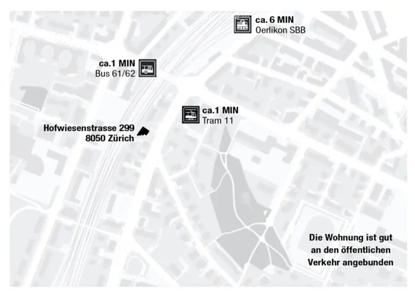 Schöne 1.5-Zimmer Wohnung in Oerlikon 3