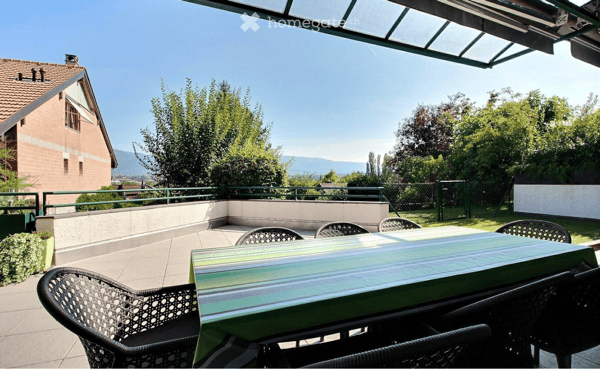 Appartement à Confignon, rez-de-jardin surélevé avec vue dégagée 2