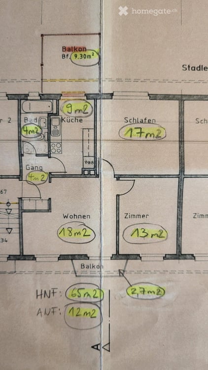 Helle 3-Zimmer-Wohnung mit Balkon in Winterthur 12