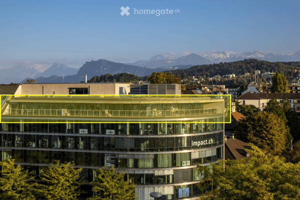Klimatisiertes Attika-Büro mit Rundum-Terrasse: Arbeiten an Luzerns Toplage 3