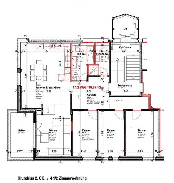 Helle 4.5-Zimmer-Wohnung mit Balkon und schöner Aussicht in Buttikon SZ 12