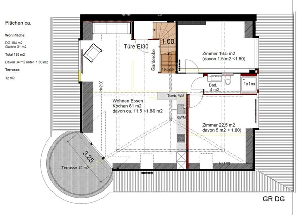Grosszügige 3 1/2-Zimmer-Dachwohnung mit Galerie, 135 m2 11