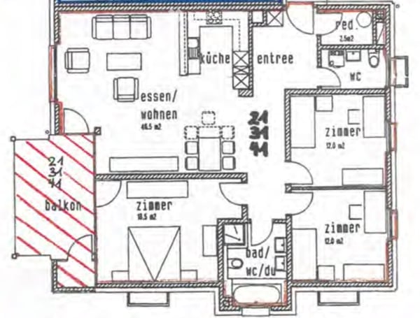 Helle 4.5-Zimmer-Wohnung mit Balkon und schöner Aussicht in Seengen 15