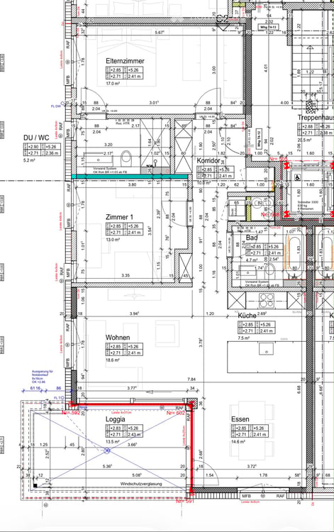 Helle 3.5-Zimmer-Wohnung mit Aussicht direkt am Bahnhof in Aadorf 2