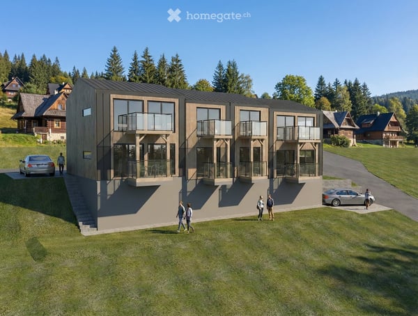 Nachhaltiges Eigenheim über dem Walensee: Kompakte Designhäuser im Minergie-P Standard geplant 10