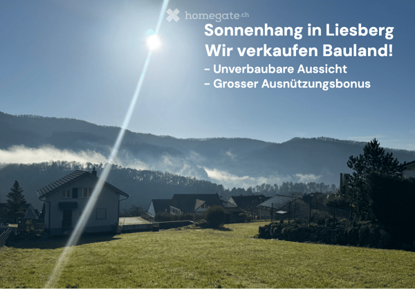 Bauland mit unverbaubarer Aussicht und Zusatz Ausnützungsziffer (insgesamt 266 m2) 1