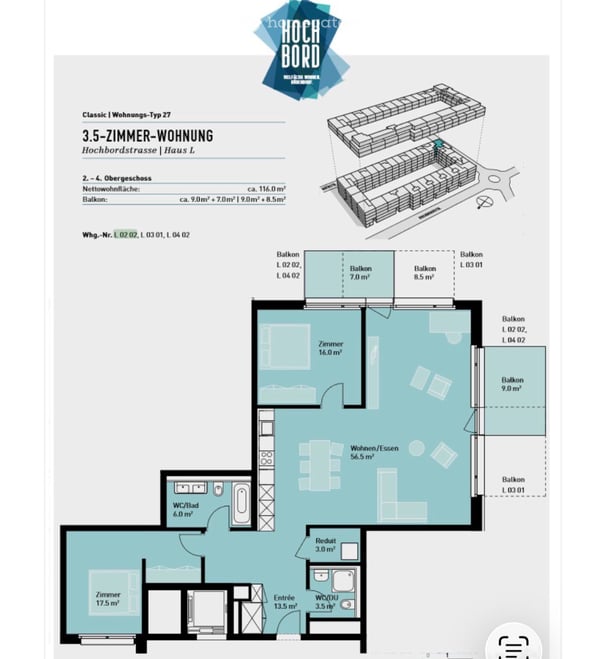 Nachmieter gesucht – attraktive und grosszügige 3.5-Zimmer-Wohnung in Dübendorf Hochbord 16