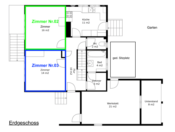 Möbliertes Zimmer Room zu vermieten in Zürich LETZTE ZIMMER 5