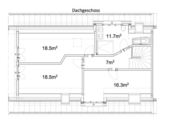 Helle 5.5-Zimmer Maisonette-Neubauwohnung mit Balkon in Jonen 5
