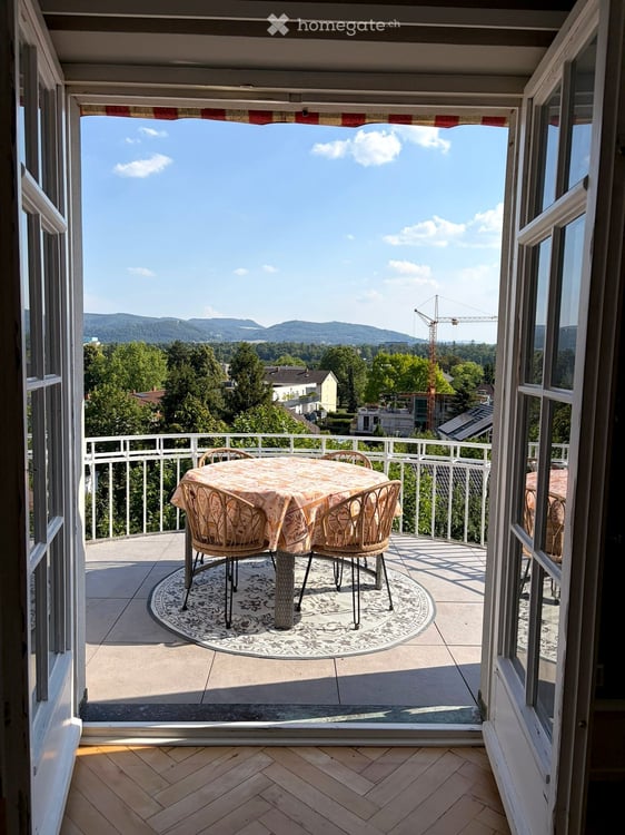 Nahe Basel/Riehen: Stilvolle 4-Zimmer-Wohnung in Gartenstadt-Villa mit Parklandschaft 6
