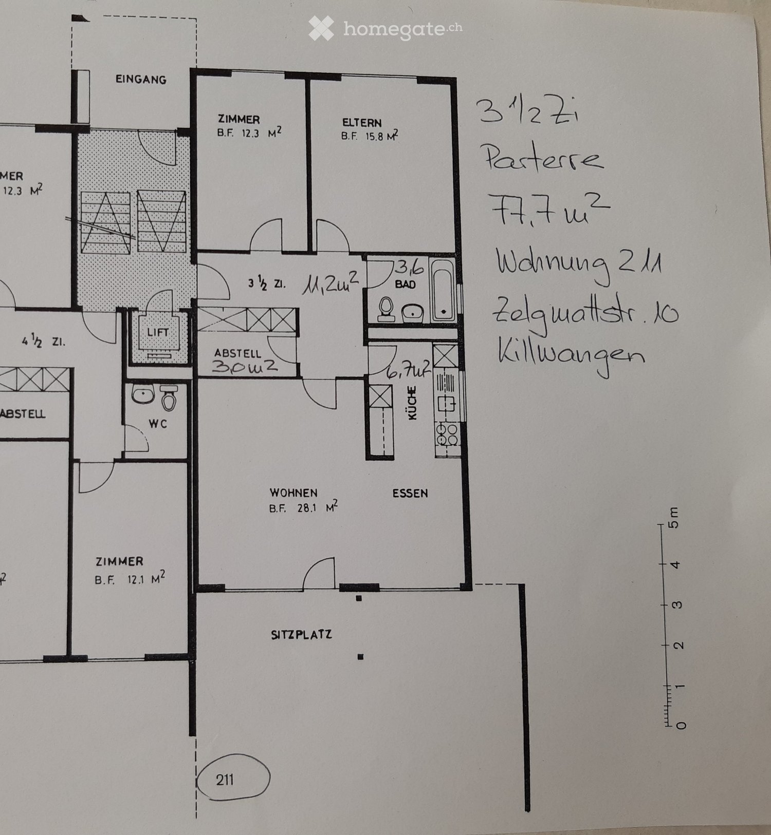 Immobilie in Killwangen - Charmante 3.5-Zimmer-Wohnung im Erdgeschoss in Killwangen - Bild 4