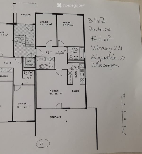 Charmante 3.5-Zimmer-Wohnung im Erdgeschoss in Killwangen 5