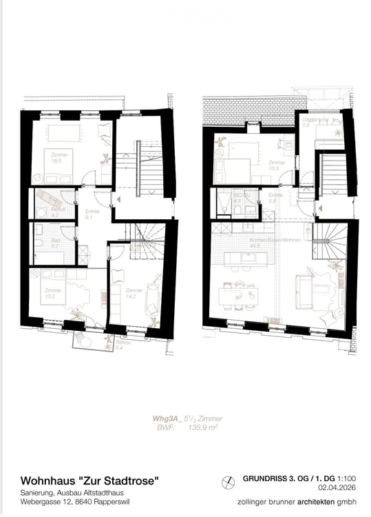 Frischsanierte 5.5 Zimmer-Maisonnette W…